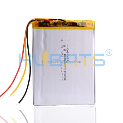 China Toys 406080 3000mAh 3.7V Lithium Polymer Battery with 3 Leads for Onyx Book Darwin 3 Readers Books EBook for sale