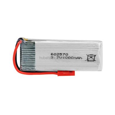 China Toys 602570 1000mAh 3.7v Li-polymer Rechargeable Battery Lipo High Drain Batteries For Drone for sale