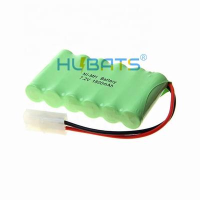 China Toys Hubats NI-MH Battery 7.2V 1800mAh AA For Remote Control Electric Toy Boat Car Truck 7.2V Battery Pack With Tamiya Plug for sale