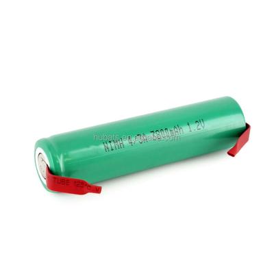 China Toys 17670 3800mAh HUBATS NiMH 4/3A 1.2v Rechargeable Battery With Solder Tags For Digital Applications for sale