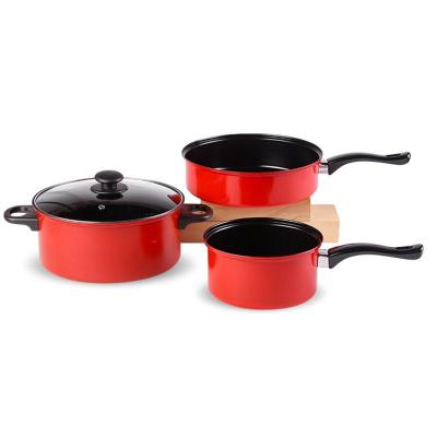 China Sustainable Kitchen 13pcs Cast Iron Cookware Nonstick Bakeware Cooking Pan Food Heater Pan Set for sale