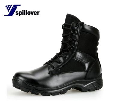 China High Quality Rubber Men's Tactical Boots Non-slip Assault Genuine Leather Wear Resistant Combat Boot Outdoor Training Increasing Boots for sale