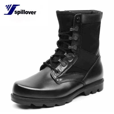 China Anti-fire Men Combat Boots Anti-smash Shock Absorption Puncture Proof Genuine Leather Tactical Boots Shaping Boots for sale