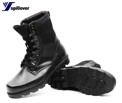 China Anti-fire Men Combat Boots Anti-smash Shock Absorption Puncture Proof Genuine Leather Tactical Boots Shaping Boots for sale