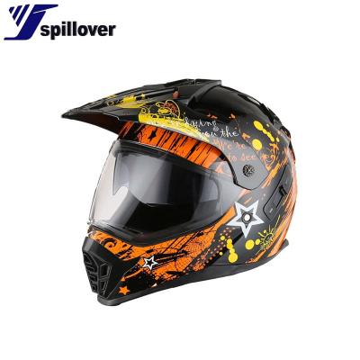 China High Impact DOT and ECE Helmet Fashion Endurance Full Face Helmets Motorcycle Offroad Helmets for sale