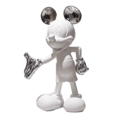 China High Quality Art Decoration Pop Art Mouse Large Opening Gift Mouse Sculpture Europe Customized Decoration for sale