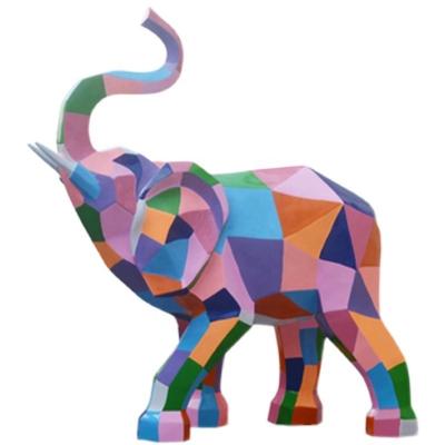 China Europe Customized Colorful Elephant Statues In Modern Design, Life Size for sale