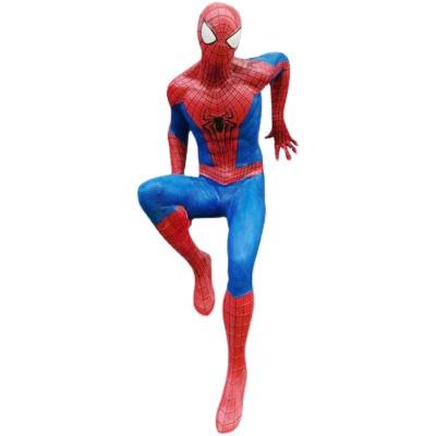 China Europe Customized Life Size Fiberglass Superhero Movie Character Statue Resin Spider Man Sculpture for sale