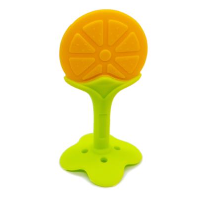 China Custom Personalized Non-Toxic Pb Toys Free Fruit Shape Baby Kids Children Waterproof Silicone Teether for sale