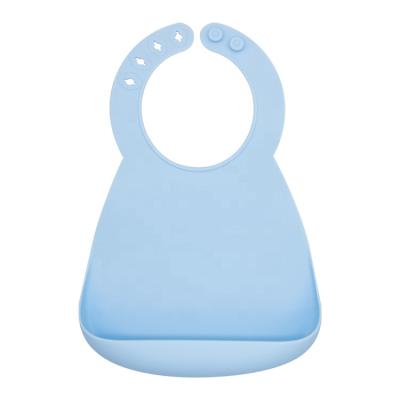 China New Product Wholesale Silicone Baby Washable Easy Cleaning Waterproof Baby Bibs For Baby Feeding Suppliers for sale