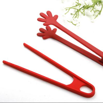 China Viable Tong Food Contact Safe Cold Silicone BPA Free Silicone Kitchen Utensil Heavy Duty Ice Tongs With Custom Logo for sale