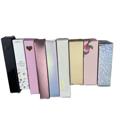 China Factory Custom Lip Gloss Lip Gloss Gift Box Packaging Custom Tube Box for sale