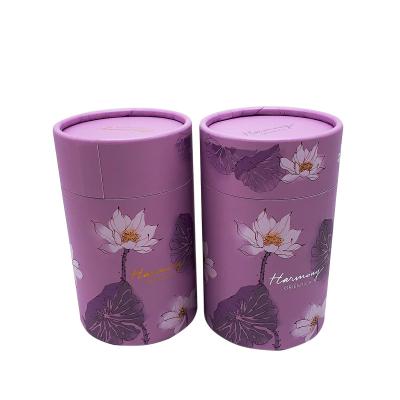 China Hot Selling Biodegradable Cylinder Packaging Box T-shirt Tube Cardboard Round Packaging Box For Clothing Packaging for sale