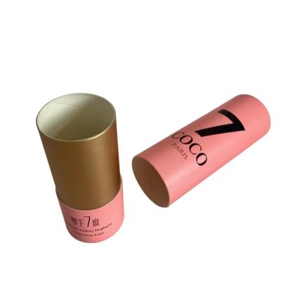 China Biodegradable Custom Cylinder Cardboard Box Packaging For Clothes Round T Shirt Cardboard Paper Tube Packaging for sale