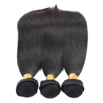 China Wholesale Price 8A Strong Weft Grade High Quality Double Machine Brazilian Straight Hair Bundles With Closure 4