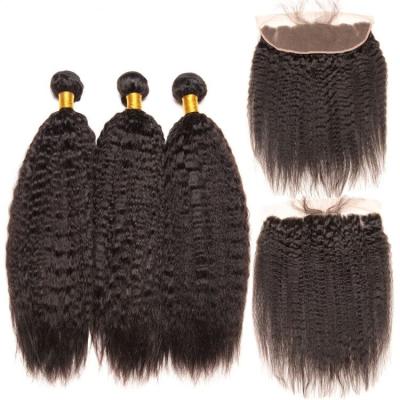 China Imiss Straight Hair 9A Grade Malaysian Curly Virgin Hair Bundles With 13X4 Frontal 13X4 Factory Wholesale Price for sale