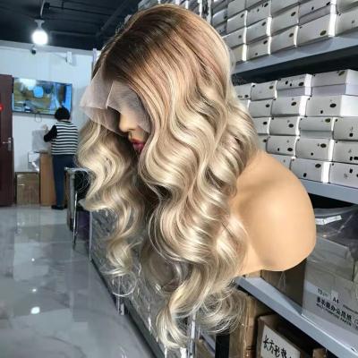 China Raw Pre Plucked Hair Wigs Wholesale Body Wave Glueless Double Layered 360 Hair Wigs With Baby Hair For Women for sale