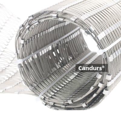 China Modern Custom Flexible Stainless Steel Wire Rope Mesh For Handrails Balustrade for sale