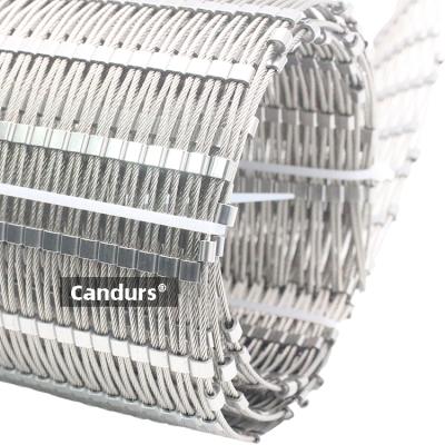 China Flexible Fence Mesh 1.5mm Rope 25mm Stainless Steel Wire Mesh For Birds Parrots Fence for sale