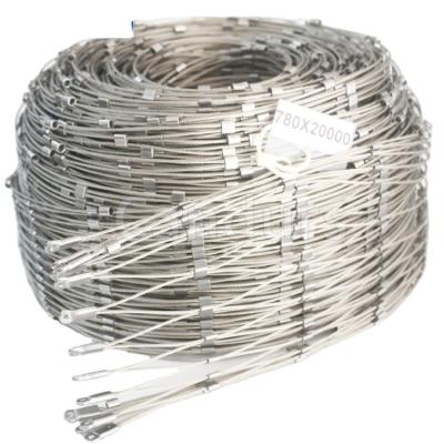 China Modern Custom 20mm - 300mm Stainless Steel 316 Flexible Wire Rope Mesh Net For Balustrade for sale