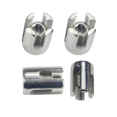 China Heavy Duty 2mm 3mm 4mm 5mm 6mm 90 Degree Wall Trellis Stainless Steel Cable Cross Clamp for sale