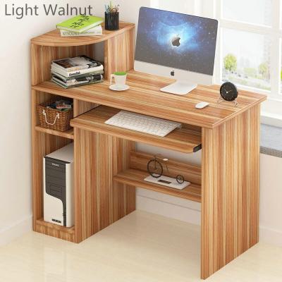 China Hot Selling Eco-friendly Office Furniture General Purpose Computer Table Learning Desk With Storage Shelf for sale