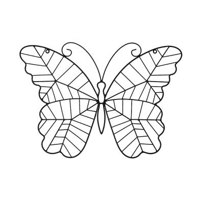 China Minimalist Home Decor Metal Wall Art Lighted Butterfly Decorations Metal Butterfly Wall Decor for sale