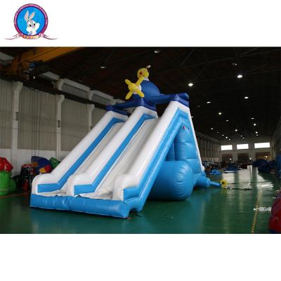 China New design inflatable Pool Water Slide floating water slide, large city slide for water park for sale