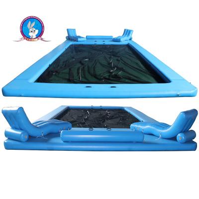 China Anti Jellyfish Inflatable Floating Swimming Pool net enclosure inflatable yacht pool for sale