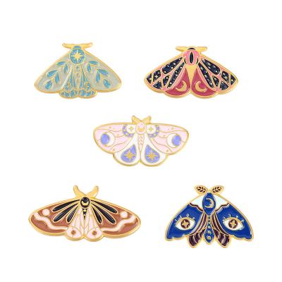 China High Quality America Ready To Ship Cute Metal Insect Butterfly Soft Animal Lapel Badge Enamel Pins for sale