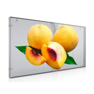 China Panel de pared de vídeo LED de alta profundidad de color RGB transparente para publicidad en interiores en venta