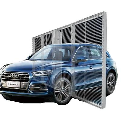 China Glass Wall Led Transparent Screen 3.91mm for Outdoor Indoor Advertising for sale