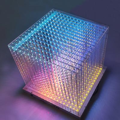 China LED Cube for Decor 50000 Hours Lifespan 11.59kg Product Weight 3D exhibition box for sale