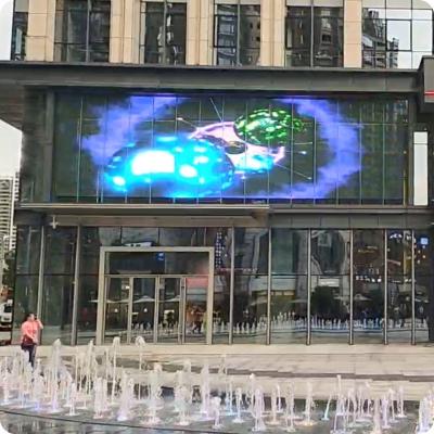 China Pantalla transparente LED de alto brillo 6000-9000K para publicidad exterior en venta