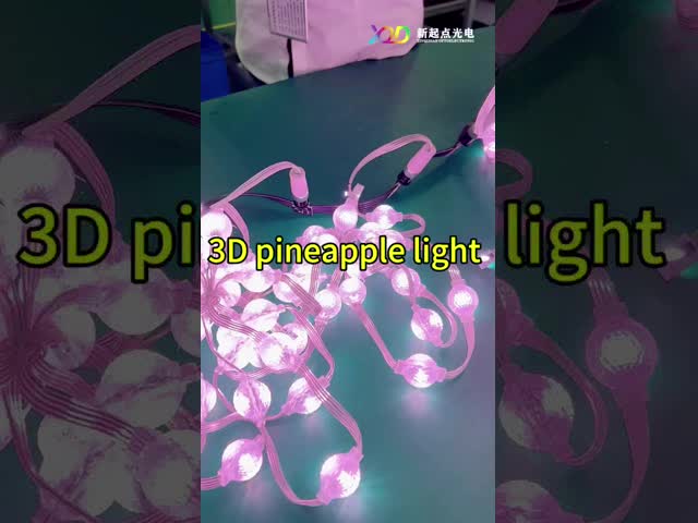 3D Pixel LED Light 360 ° Full Color Waterproof 3535 LED Beads 3D Crystal Lamp