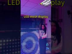 T20-1L Transparent Led Mesh Display Outdoor SMD3535 For Building Surface