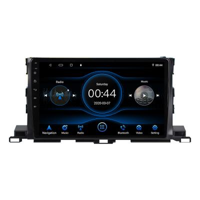 China 10.1 High Definition 1024*600 Android Car Radio GPS Navigation Stereo 10 Inch Car DVD Player For Toyota Highlander 2015 - 2018 for sale