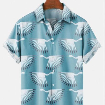 China Anti-pilling 2024 New Hawaiian Christmas Shirt Fashion Loose Beach Summer Printed Short-Sleeved Shirt Men's 3D Printed Shirt for sale