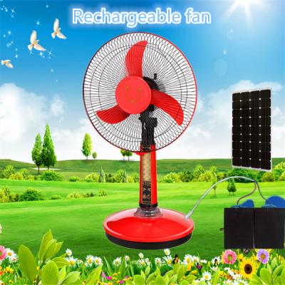 China Plastic table use energy saving clip or dc plug dc 12v rechargeable table fan with battery for sale