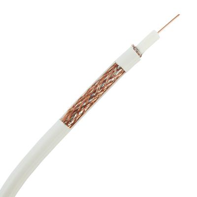 China High Quality Custom Bare Copper Communication Rg59 Rg6 Coaxial Cable With Steel Wire Outdoor Messenger zu verkaufen