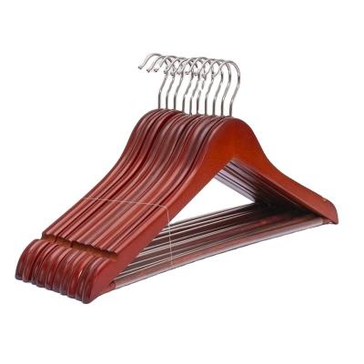 China CLASSIC Natural Cheap Natural Wooden Metal Strong Hook Hanger Factory Supply Heavy Duty Jacket Hanger for sale