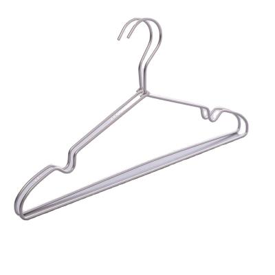 China Minimalist free sample factory price wholesale strong load bearing aluminum coat hanger for sale