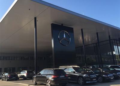 China Pre Engineered Car Dealer Showroom , Steel Frame Luxury Car Showroom for sale