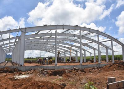 China Op zwaar werk berekend Gebouwd Anti van het het dakstaal van de Cycloonboog de Structuurworkshop en pakhuis Te koop