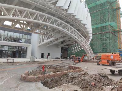 China Eleganter Auftritt-architektonische Baustahl-Herstellung und Bau-Lösung zu verkaufen