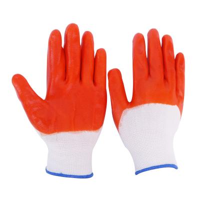 China Anti-slip Waterproof Oil Protection Hand Work Gloves Garden Full PVC Coated Gloves for sale