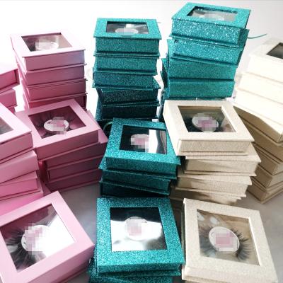 China Natural Wholesale Custom Long Packaging Boxes Mink Lahes 3D 5D False Eyelashes for sale