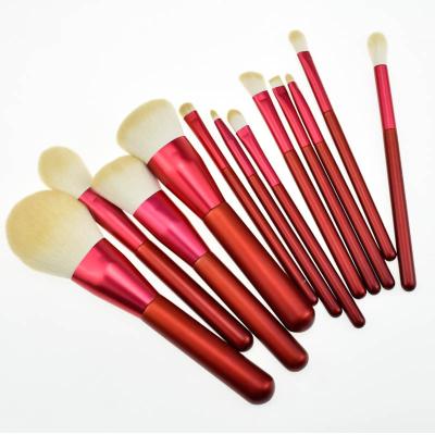 China High Quality Soft Hair 10 Pcs Synthetic Makeup Brush Set Logo Wholesale Makeup Brush Set Custom Made for sale