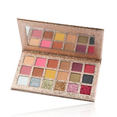 China Custom Shimmer Matte Makeup Eye Shadow Pallet Waterproof Neutral Strip Private Label Shimmer for sale