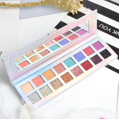 China Waterproof Customize Glitter Matte Make Up Eye Shadow Eyeshadow Palette for sale